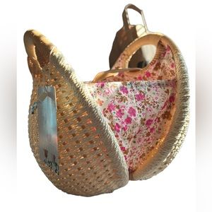 Wicker basket purse NWT